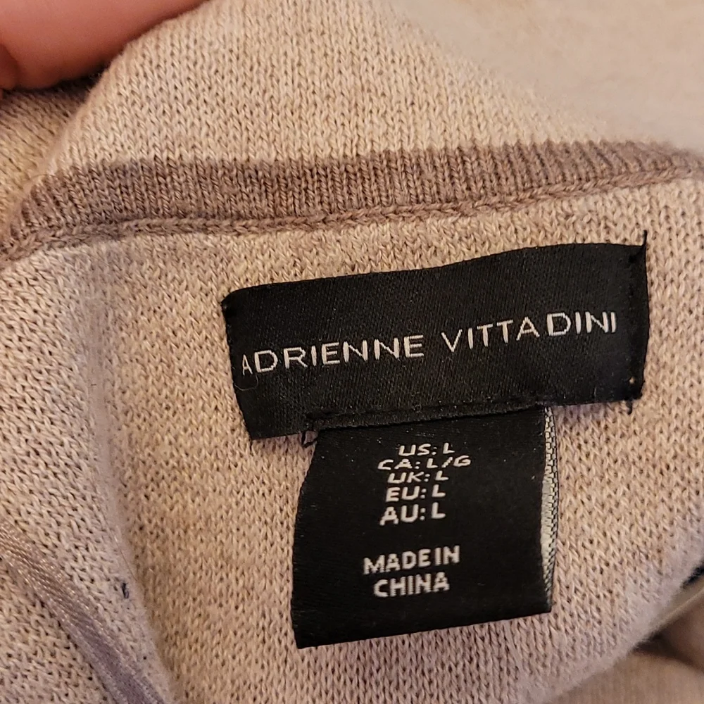 NWOT ADRIENNE VITTADINI oatmeal dress - Picture 6 of 7